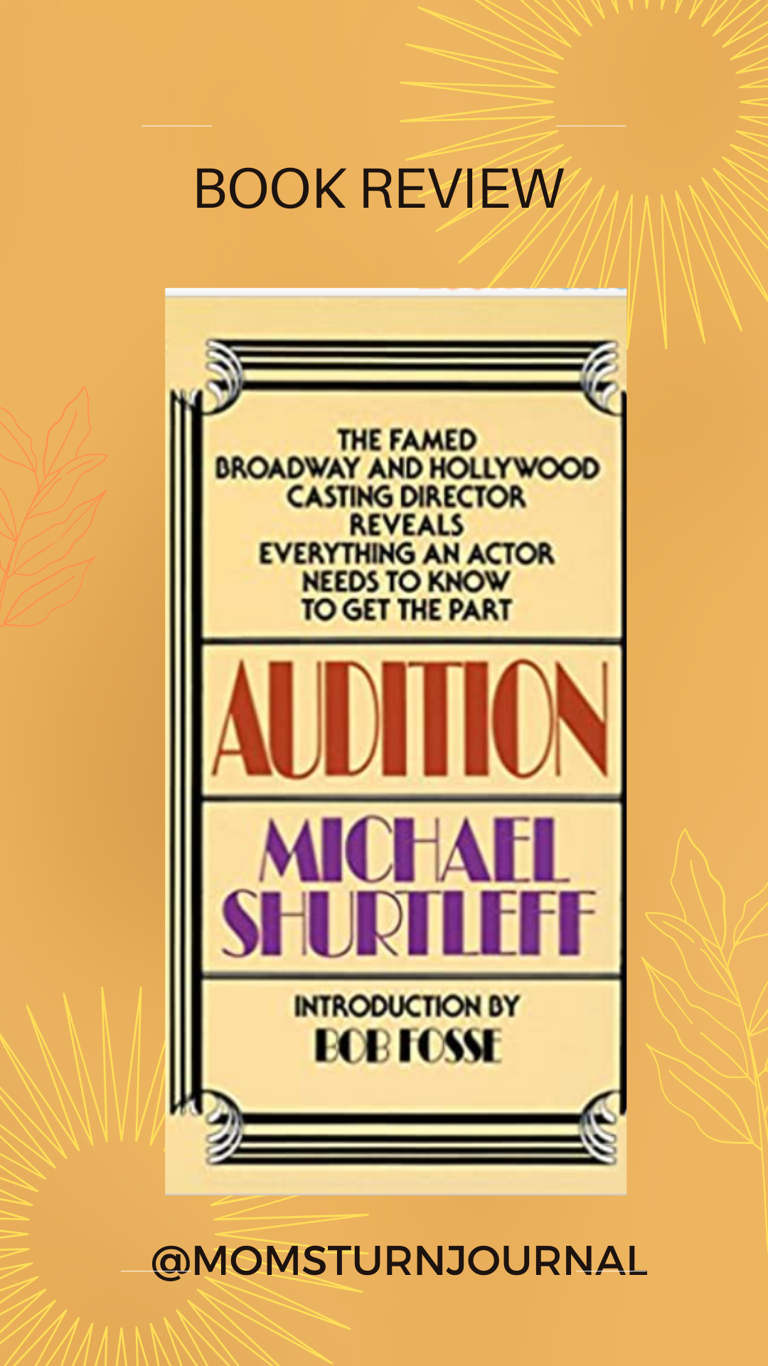 An Audition Story and Book Review of “The Audition”